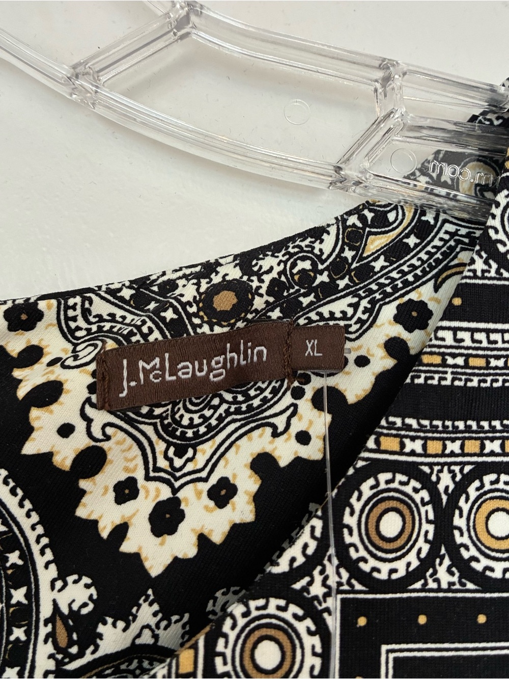 NWT J. McLaughlin Catalina Cloth sleeveless geometric paisley shift dress. XL - Picture 7 of 16
